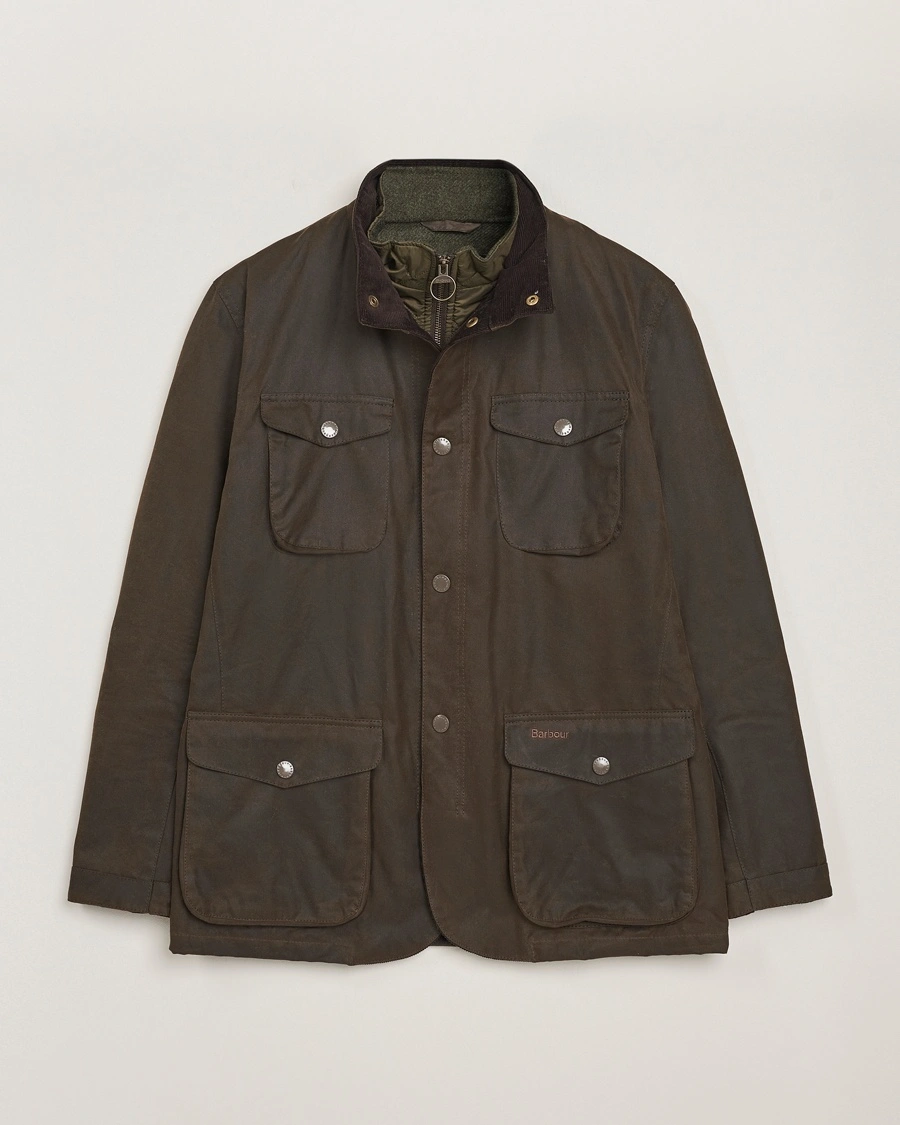 Barbour Lifestyle Ogston Waxed Jacket Olive – Grøn