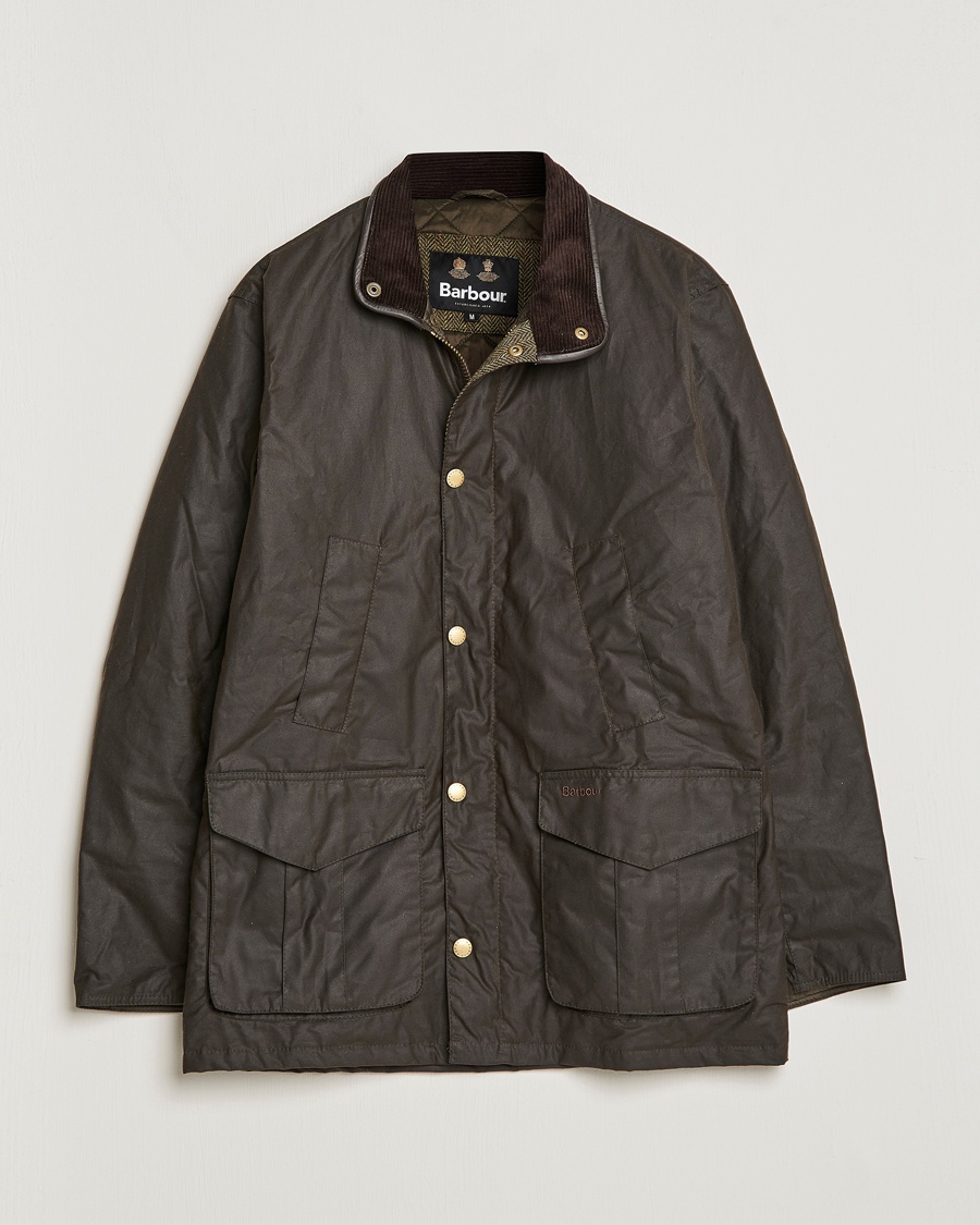 Barbour Lifestyle Hereford Wax Jacket Olive – Grøn
