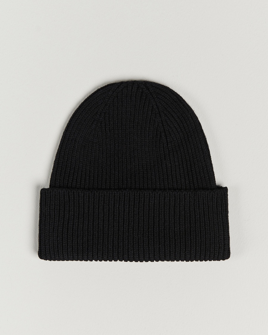 Colorful Standard Merino Wool Beanie Deep Black – Sort