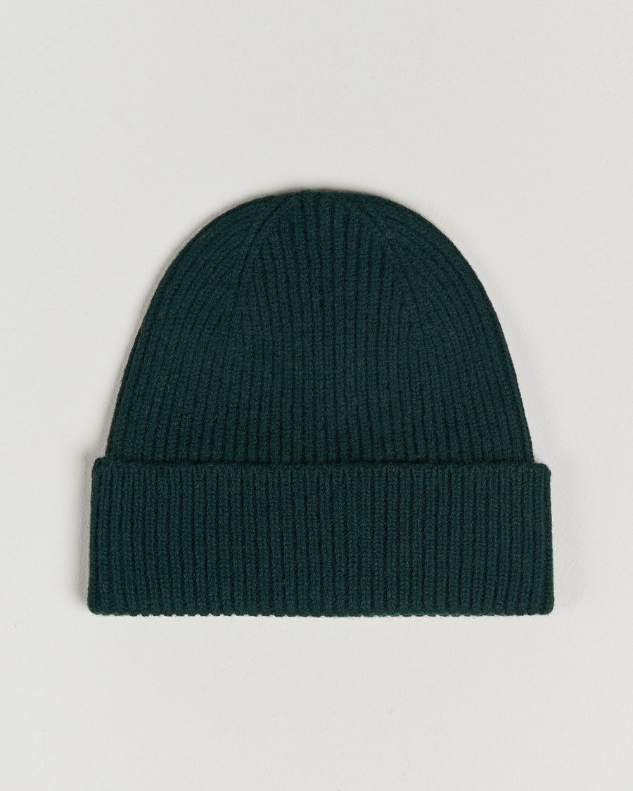 Colorful Standard Merino Wool Beanie Emerald Green – Grøn
