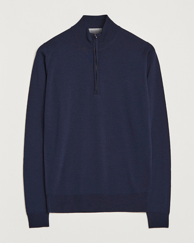  Barrow Extra Fine Merino Half Zip Midnight