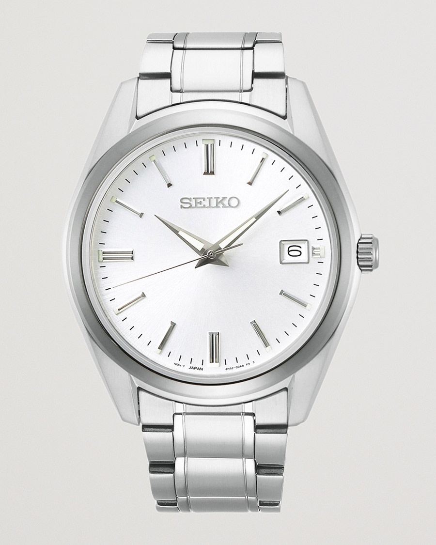 Seiko Sapphire 40mm Steel Silver Dial – Sølv