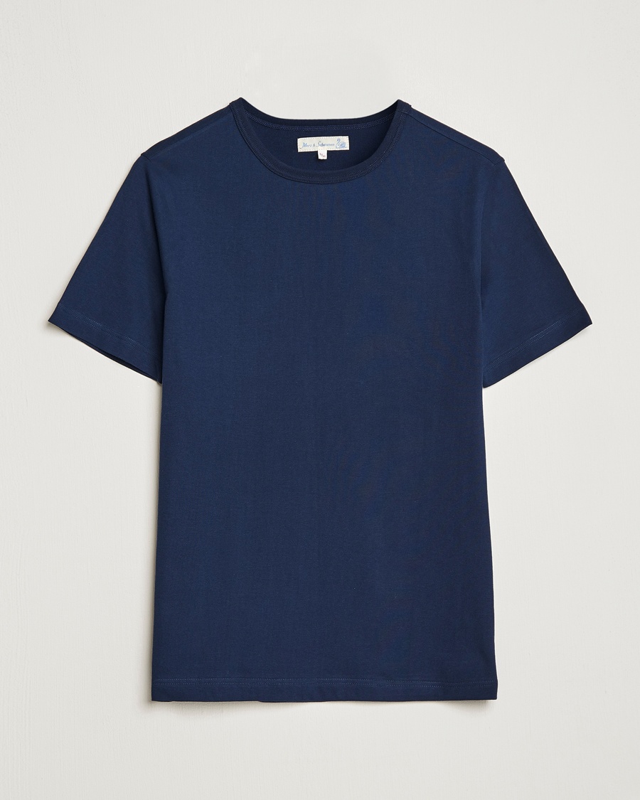 Herre | | Merz b. Schwanen | 1950s Classic Loopwheeled Ink Blue