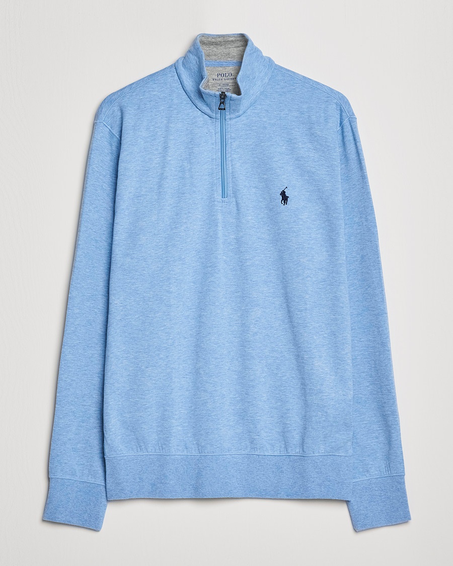 Herre | Udsalg tøj | Polo Ralph Lauren | Tech Double Knit Half Zip Isle Heather