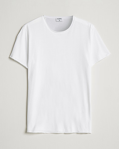  Roll Neck Crew Neck Tee White