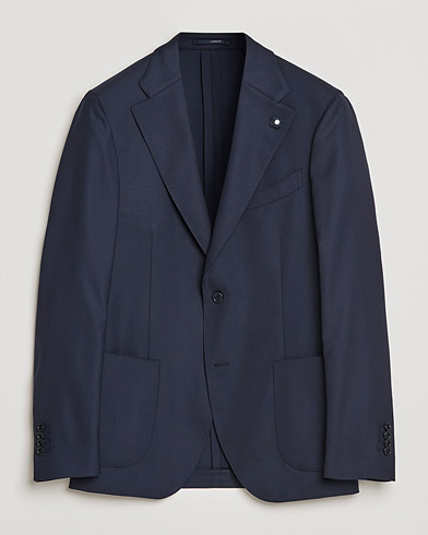  Patch Pocket Wool Blazer Navy