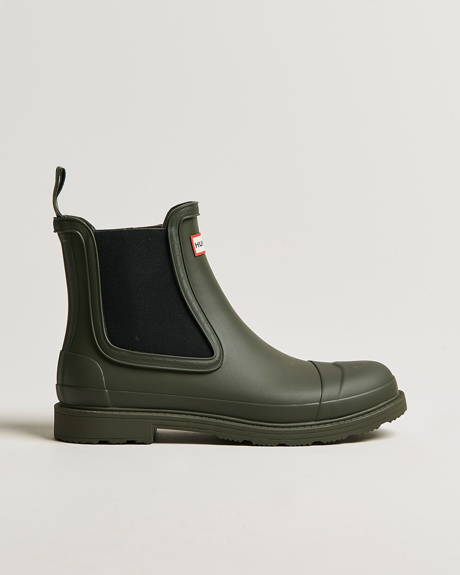 Hunter Boots Commando Chelsea Boot Dark Olive – Grøn