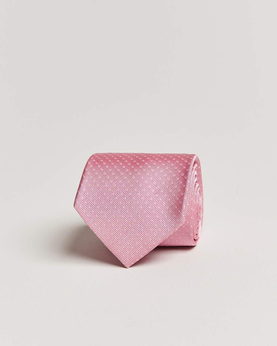 Amanda Christensen Micro Dot Classic Tie 8 cm Pink/White – Pink