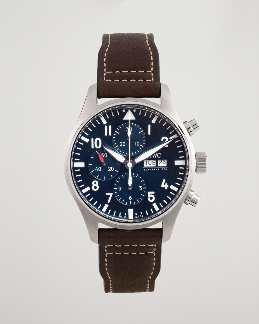 Brugt: | | IWC Pre-Owned | Le Petit Prince Chronograph IW377714 Steel Blue