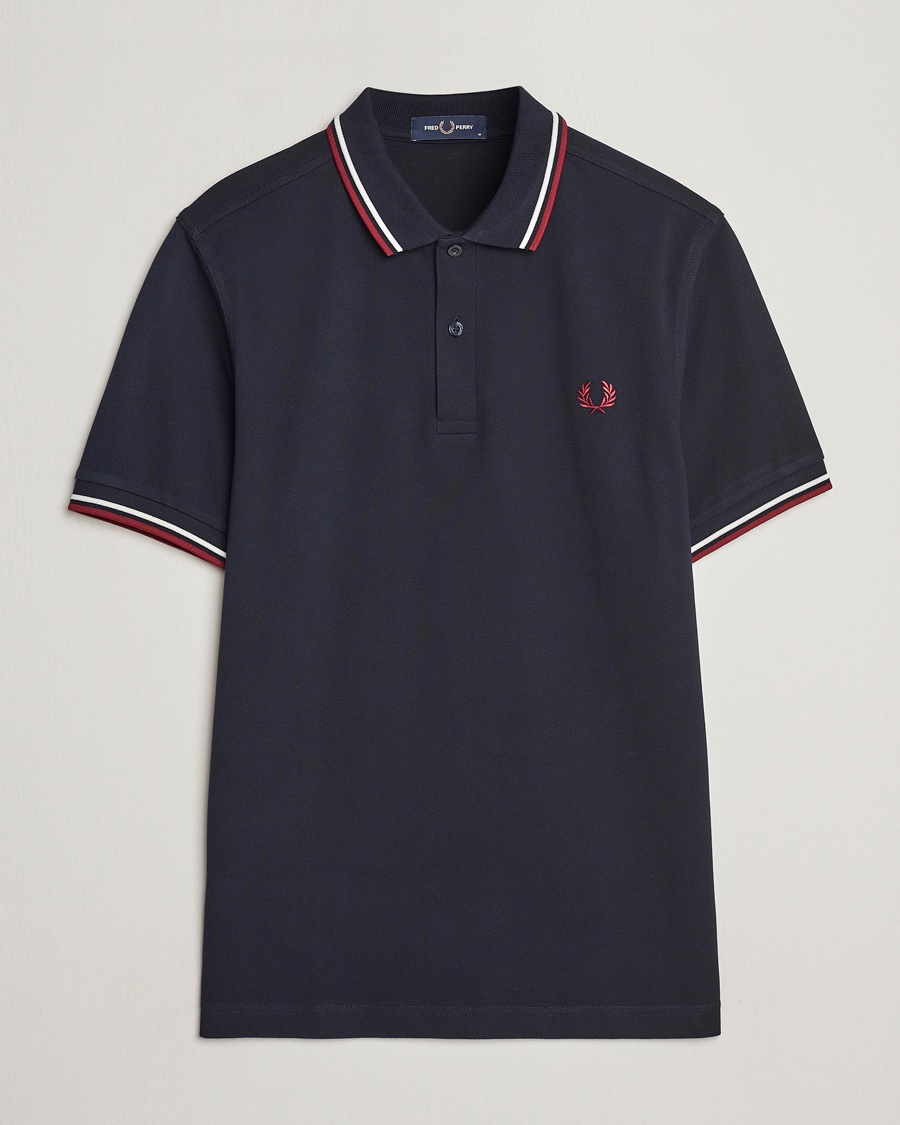 Herre | | Fred Perry | Twin Tipped Polo Shirt Navy