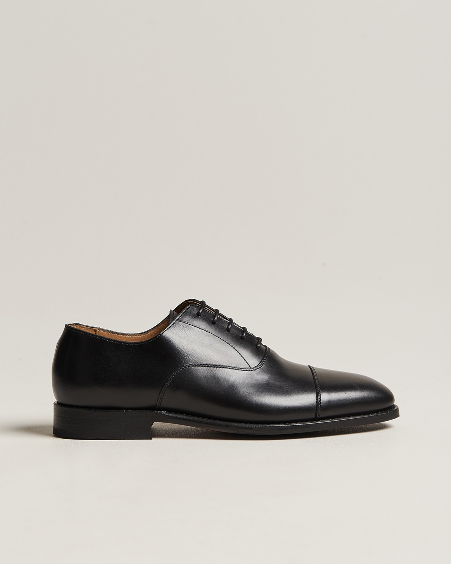 Myrqvist Äppelviken Oxford Black Calf – Sort