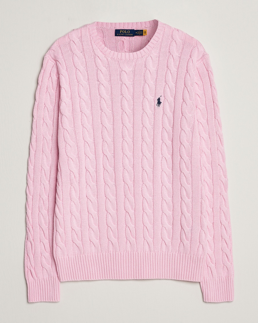 Herre | | Polo Ralph Lauren | Cotton Cable Pullover Carmel Pink