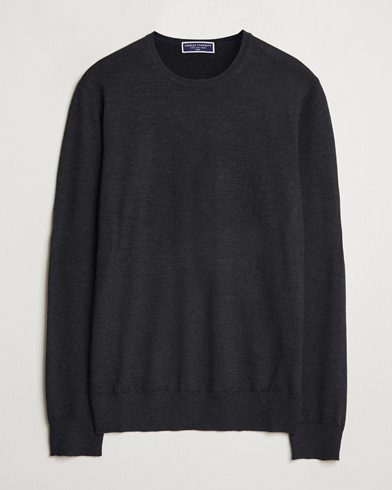  Pure Merino Crew Neck Jumper Dark Charcoal