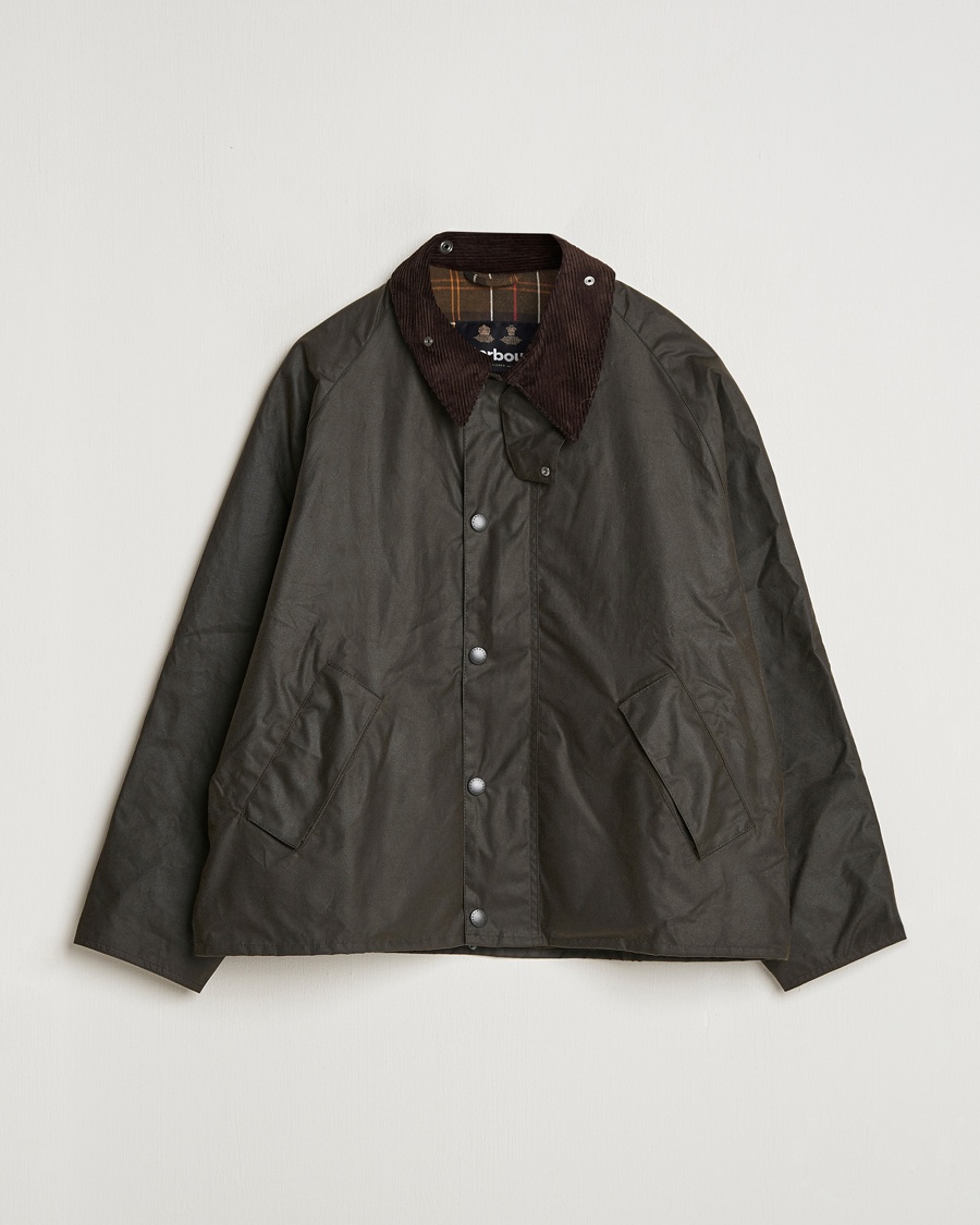 Barbour Heritage Transport Wax Jacket Olive – Grøn