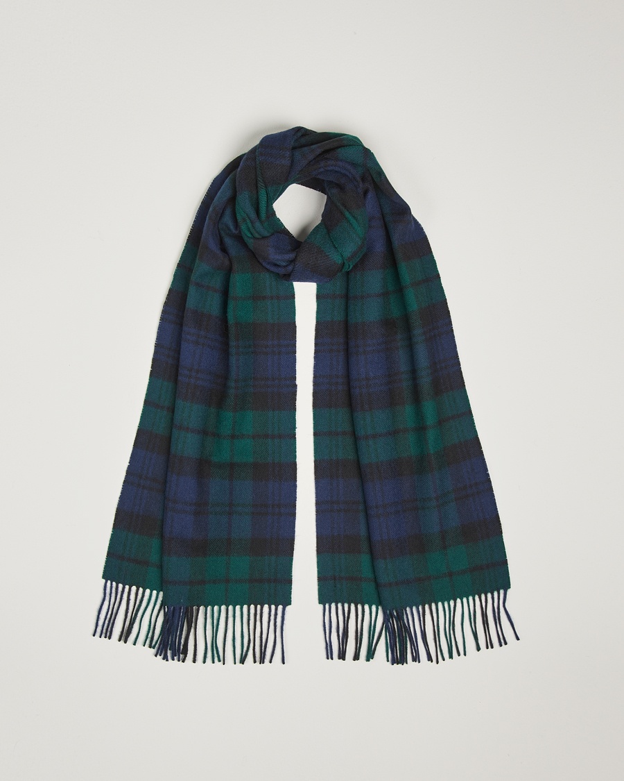 Gloverall Lambswool Scarf Blackwatch – Blå