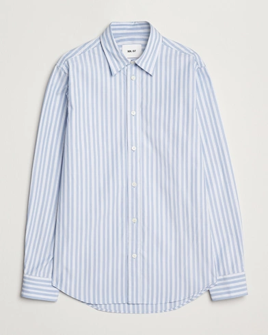  Colby Poplin Striped Shirt Blue/White