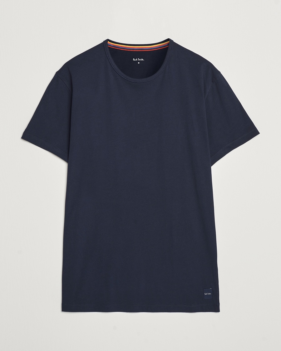 Paul Smith Artist Rib Crew Neck T-Shirt Navy – Blå