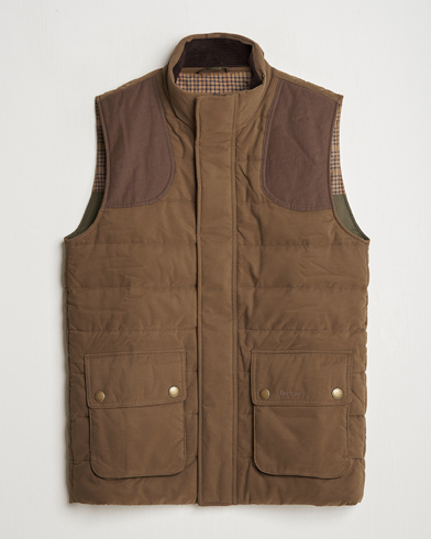  Bradford Tattersall Puffer Gilet Dark Sand