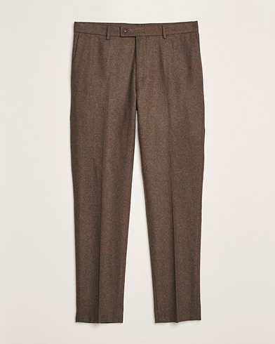  Flannel Suit Trousers Brown