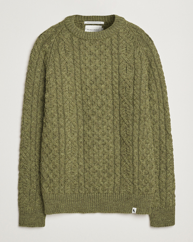  Hudson Wool Aran Knitted Jumper Apple