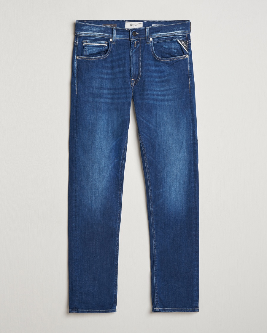 Replay Grover Hyperflex Eco Plus Jeans Medium Blue – Blå