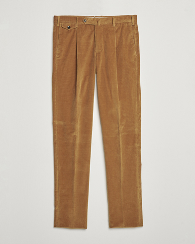  Slim Fit Corduroy Trousers Brown