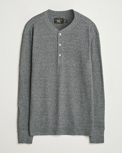  Long Sleeve Henley Charcoal Heather