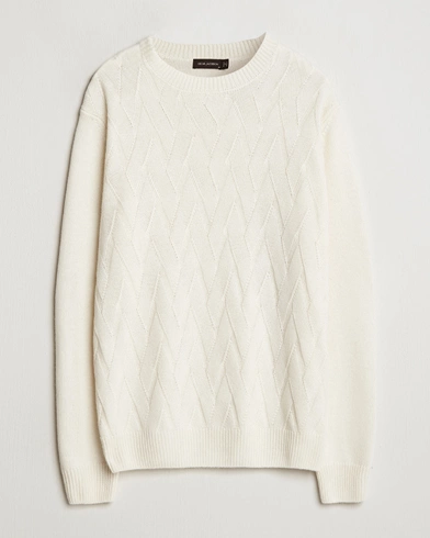  Aston Wool/Cashmere Knitted Roundneck Off White