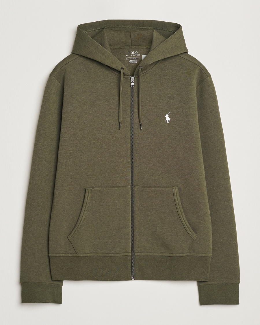 Herre | Udsalg tøj | Polo Ralph Lauren | Double Knitted Full-Zip Hoodie Alpine Heather