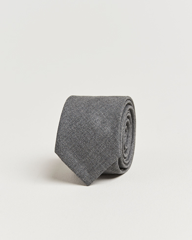  Super 120s Wool Tie Medium Grey