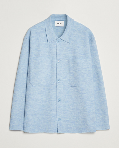  Jonas Boiled Wool Cardigan Powder Blue