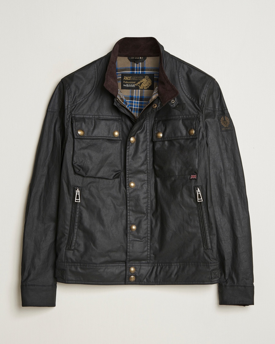 Belstaff Racemaster Waxed Jacket Black – Sort