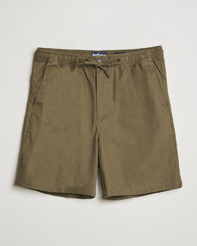  Cotton/Linen Relaxed Shorts Light Sage