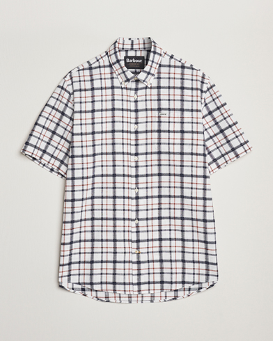  Glover Linen Blend Short Sleeve Shirt Brook Blue