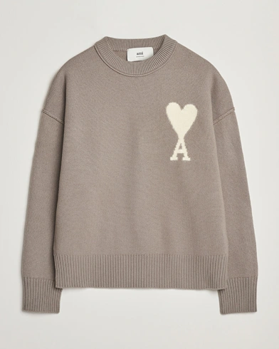  Big Heart Wool Sweater Ash