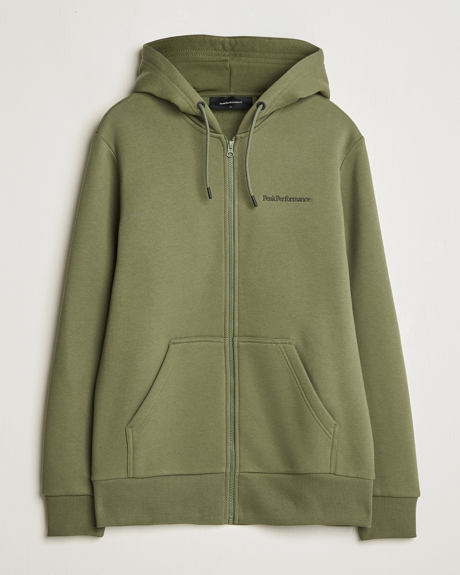 Herre | Peak Performance | Peak Performance | Original Full Zip Hoodie Pine Needle