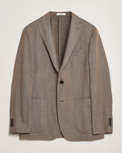  K Jacket Wool Hopsack Blazer Beige