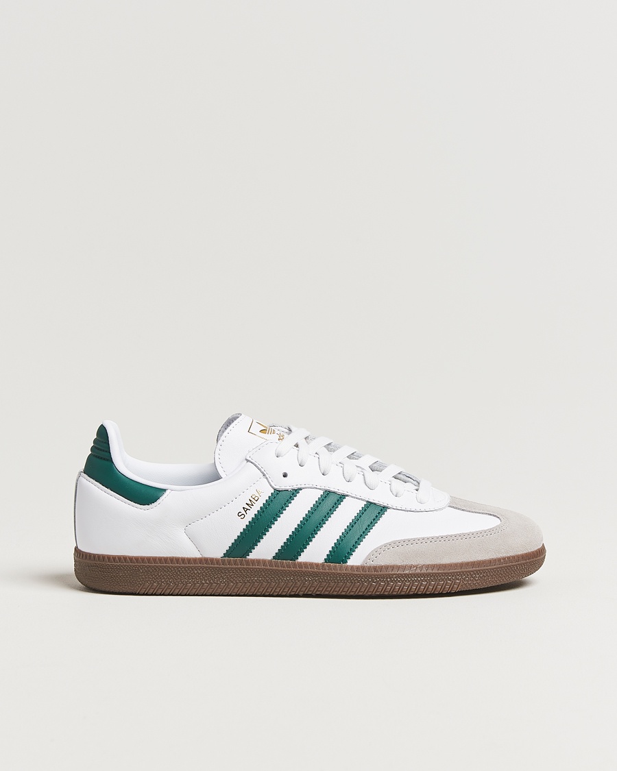 Herre | adidas Originals | adidas Originals | Samba Original Sneaker White/Green