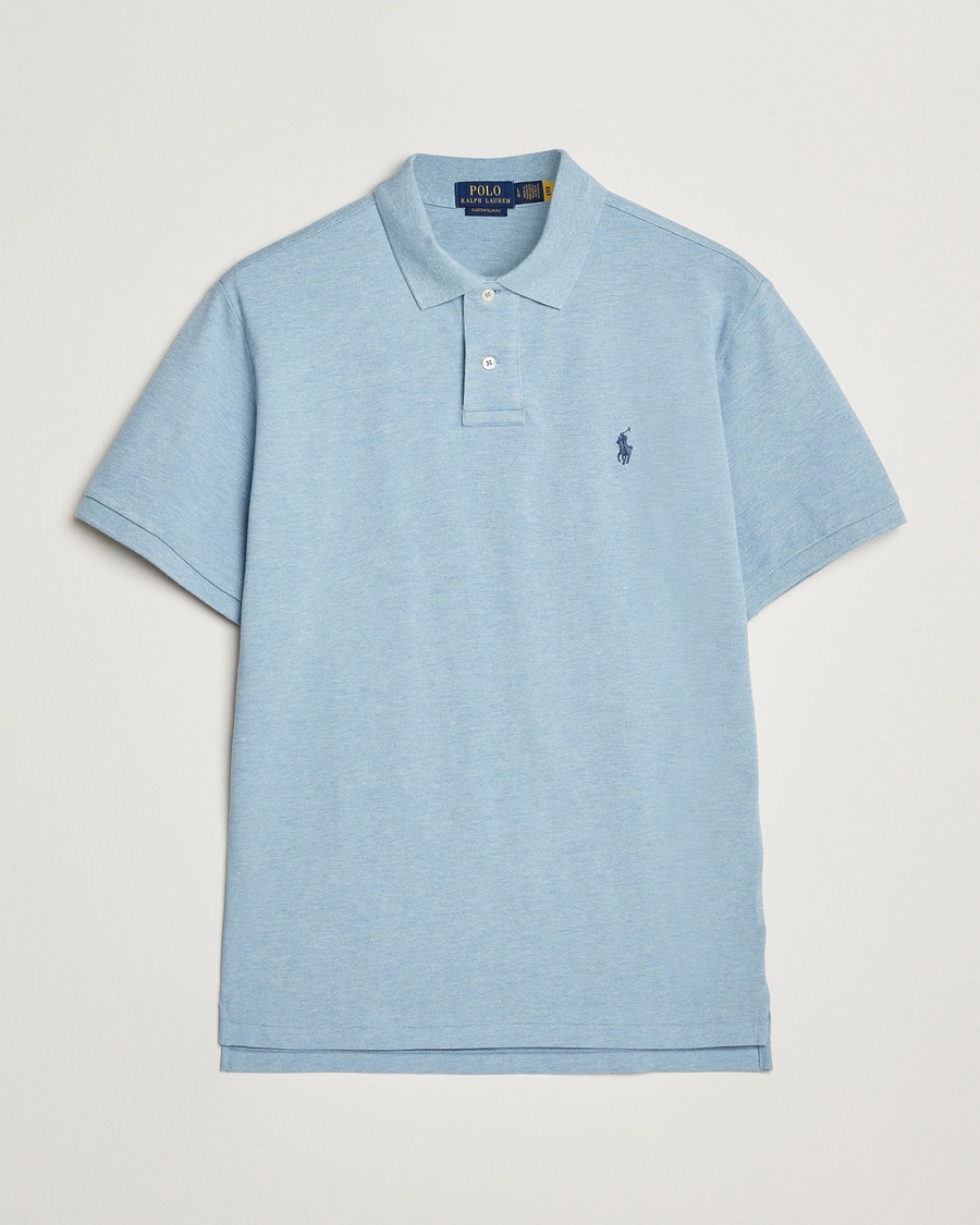 Herre | | Polo Ralph Lauren | Custom Slim Fit Polo Modern Blue Heather