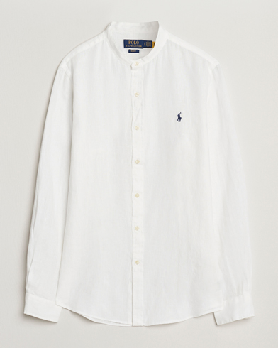 Herre | | Polo Ralph Lauren | Slim Fit Linen Shirt Ceramic White