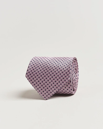  Microstructure Silk Tie Rosa