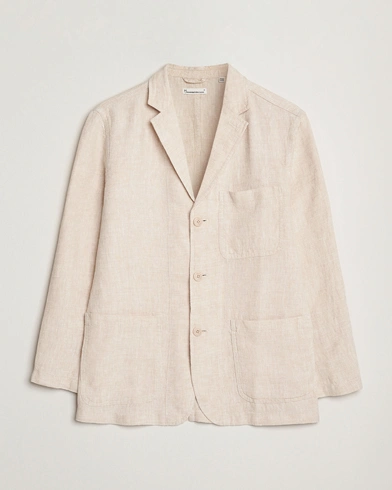  Linen Blazer Light Feather Grey