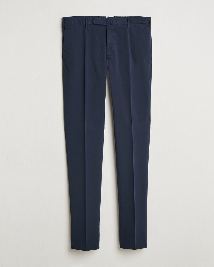 Herre | Bukser | Incotex | Slim Fit Comfort Chinos Navy