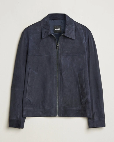  Malbano Suede Jacket Dark Blue