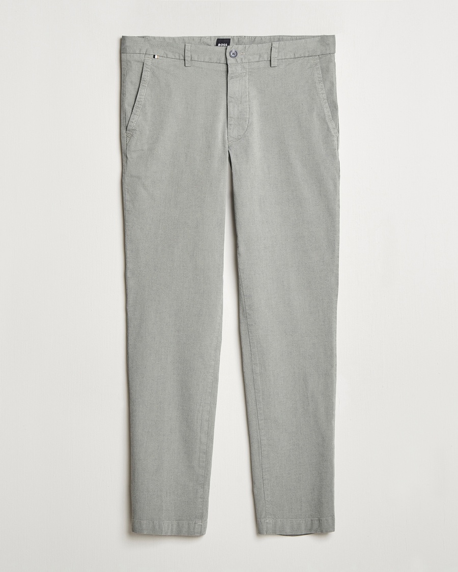 Herre | Nyheder | BOSS BLACK | Kaiton Structured Cotton Pants Open White