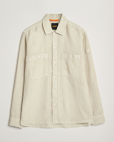  Locky Linen Overshirt Light Beige