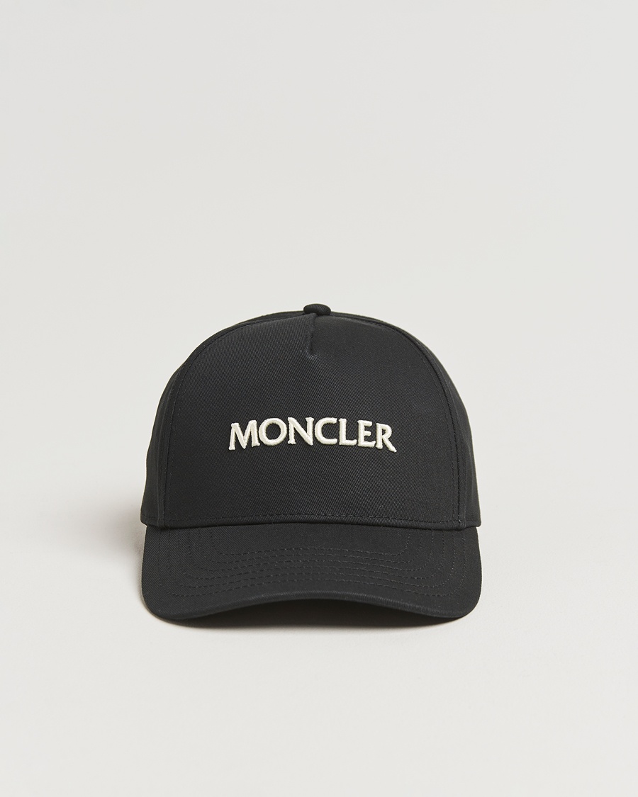 Herre |  | Moncler | Lettering Logo Baseball Cap Black