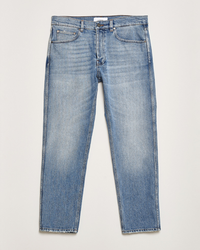  Tapered Washed Jeans Blue