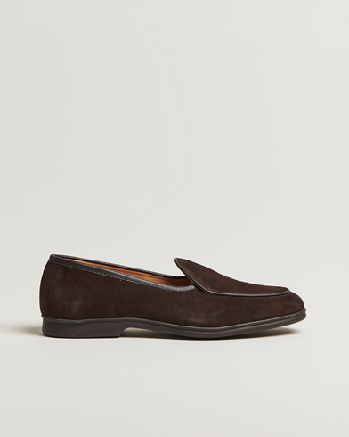 Myrqvist Ängby Walker Loafer Dark Brown Suede – Brun