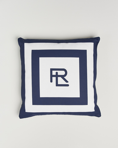 Ralph Lauren Home Holton Throw Pillow Navy/White – Blå